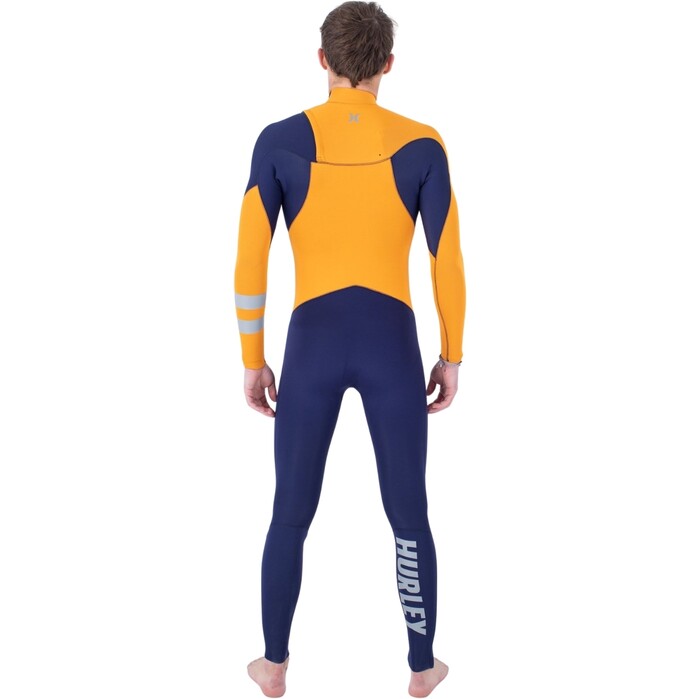 2024 Hurley Mens Advant 3/2mm Chest Zip Wetsuit MFS0013302 - Flag Blue